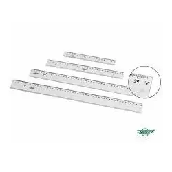 (21150) FAIBO REGLA ESCOLAR GRADUADA 50CM TRANSPARENTE