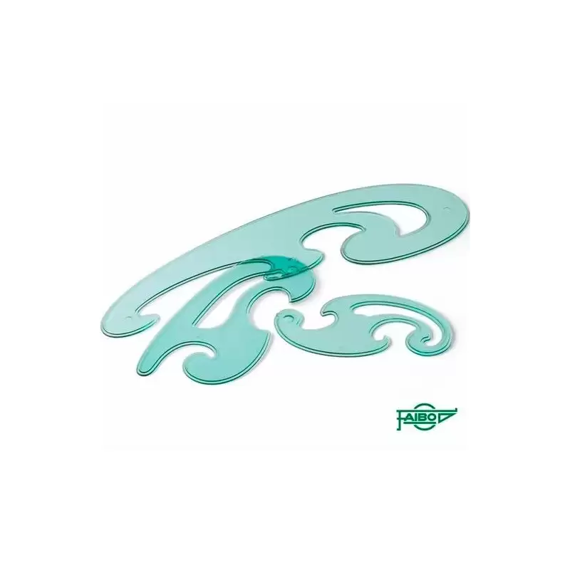 (241) FAIBO PLANTILLAS CURVAS JUEGO DE 3U