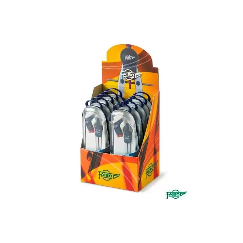 (327AUEXP) FAIBO COMPÁS SERIE BLUE-LINE UN BRAZO ARTICULADO 327AU CAJA EXPOSITORA 10U