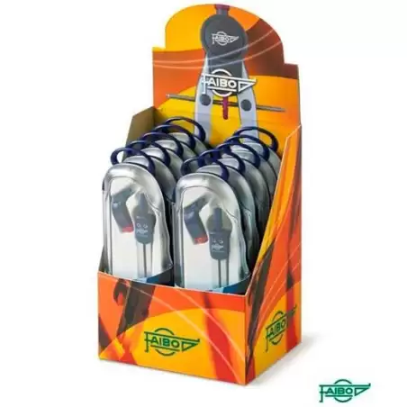 (327AUEXP) FAIBO COMPÁS SERIE BLUE-LINE UN BRAZO ARTICULADO 327AU CAJA EXPOSITORA 10U