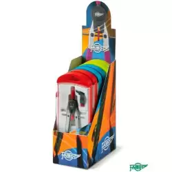 (613EXP) FAIBO COMPÁS DISEÑO 165MM EN ESTUCHE DE PLÁSTICO SURTIDOS CAJA EXPOSITORA 6U