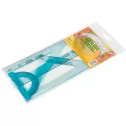 (804K) FAIBO REGLAS IRROMPIBLES 30CM TRANSPARENTE KIT 4 PIEZAS