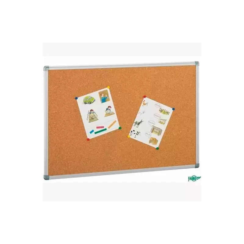 (601-5) FAIBO TABLERO CORCHO SOLIDO 122X200CM MARCO DE ALUMINIO 4MM