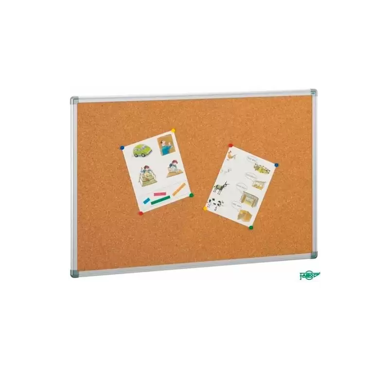 (601-7) FAIBO TABLERO CORCHO SOLIDO 122X270CM MARCO DE ALUMINIO 4MM