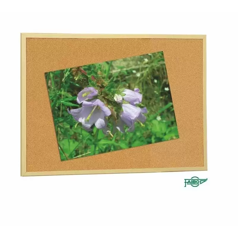 (607-2) FAIBO TABLERO CORCHO ECONÓMICO 40X60CM CON MARCO DE MADERA 18MM