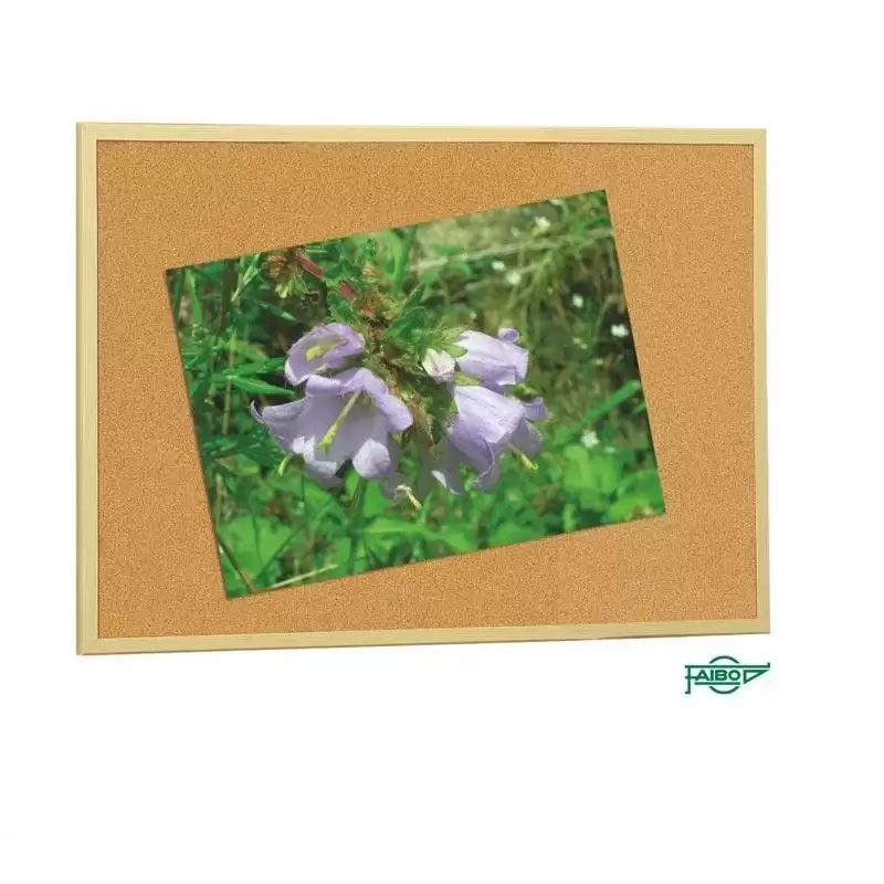 (607-3) FAIBO TABLERO CORCHO ECONÓMICO 60X90 CM CON MARCO DE MADERA 18MM