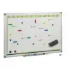 (PLS) FAIBO PIZARRA PLANIFICACIÓN SEMANAL METÁLICA LACADO BLANCO MARCO DE ALUMINIO 60X90CM