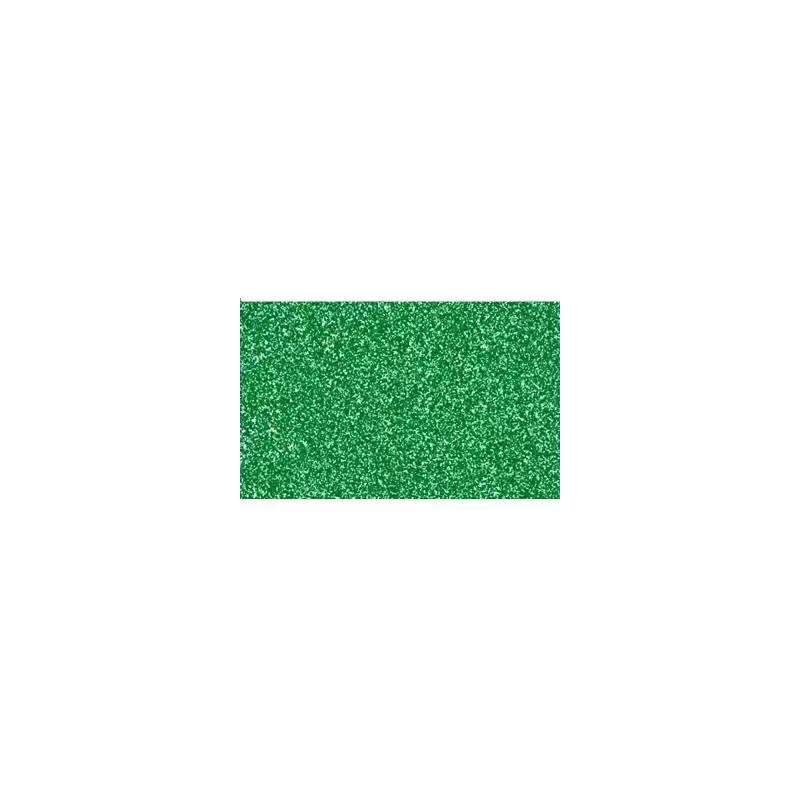 (572VD) FAMA GOMA EVA 50X70CM GROSOR 2MM GLITTER VERDE PACK 10 UD