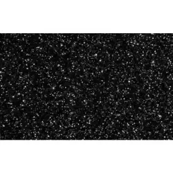 (572ZG19) FAMA GOMA EVA 50X70CM GROSOR 2MM GLITTER NEGRO PACK 10 UD