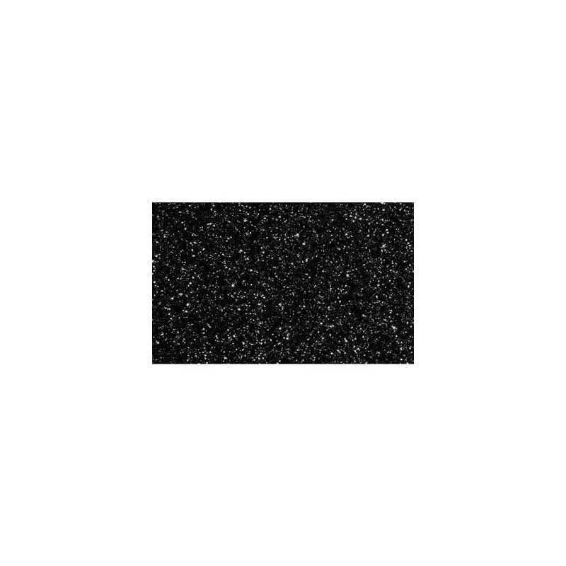 (572ZG19) FAMA GOMA EVA 50X70CM GROSOR 2MM GLITTER NEGRO PACK 10 UD