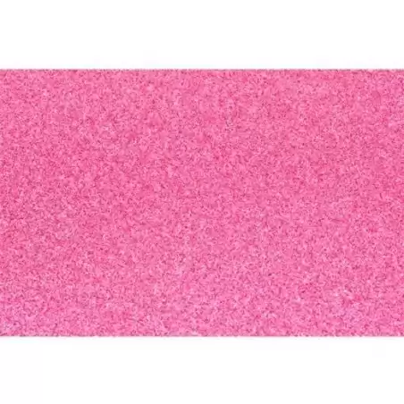 (572ZG43) FAMA GOMA EVA 50X70CM GROSOR 2MM GLITTER ROSA PACK 10 UD