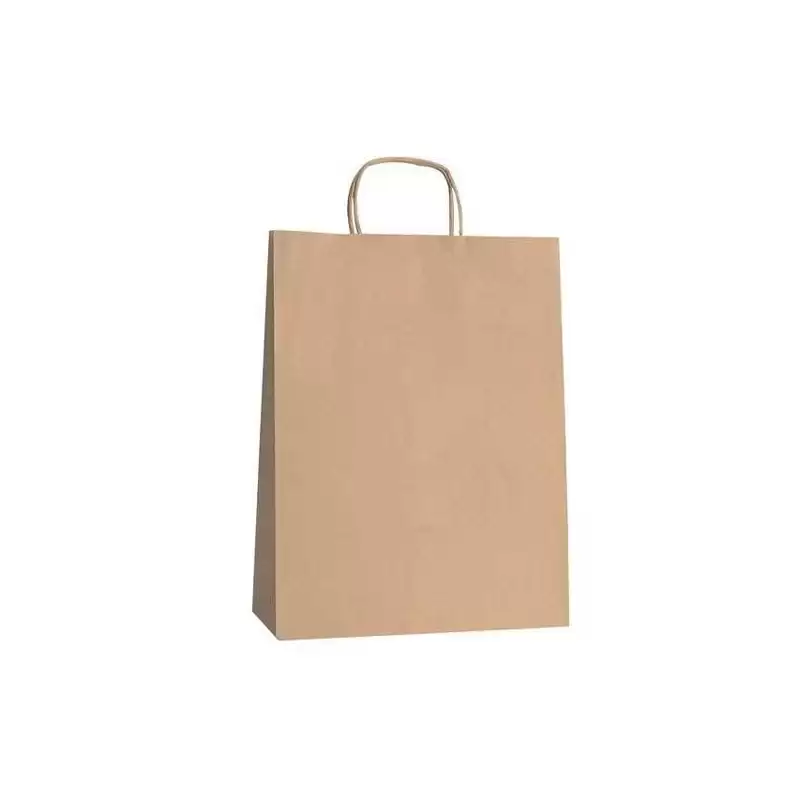 (27266CT) FAMA BOLSA DE ASA RETORCIDA 125GR 21X11X29CM PAPEL MARRÓN
