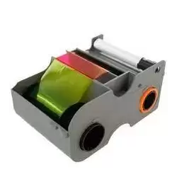 (045000) FARGO CINTA DE TRANSFERENCIA TÉRMICA PARA 250 IMPRESIONES (YMCK0)  + RODILLO DE LIMPIEZA DTC1250 DTC1000