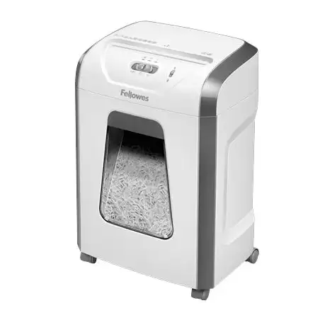 (100017466) FELLOWES DESTRUCTORA MANUAL 15C CORTE EN PARTÍCULAS 4X40MM (P-4) 19L BLANCO