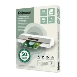 (100142987) FELLOWES FUNDAS DE PLASTIFICAR 80 MICRAS A4 BRILLO PACK 100 UD