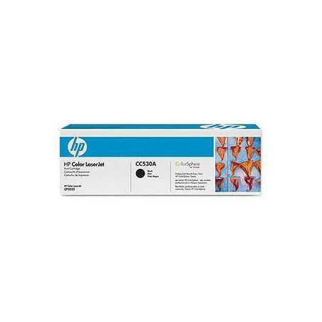 (CC530A) HP TONER LASER NEGRO LASERJET CP 2025 2020 CM2320 - 304 A