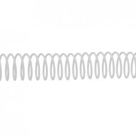 (5113101) FELLOWES ESPIRAL METÁLICA PASO 5:1 12MM A4 BLANCO PACK 100 UD