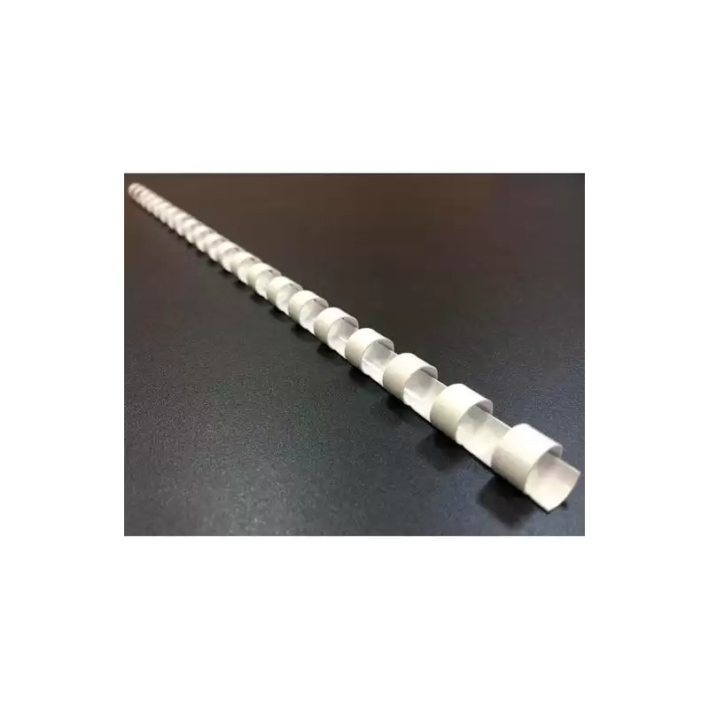 (5330003) FELLOWES CANUTILLO 6MM PLÁSTICO BLANCO PACK 25 UD