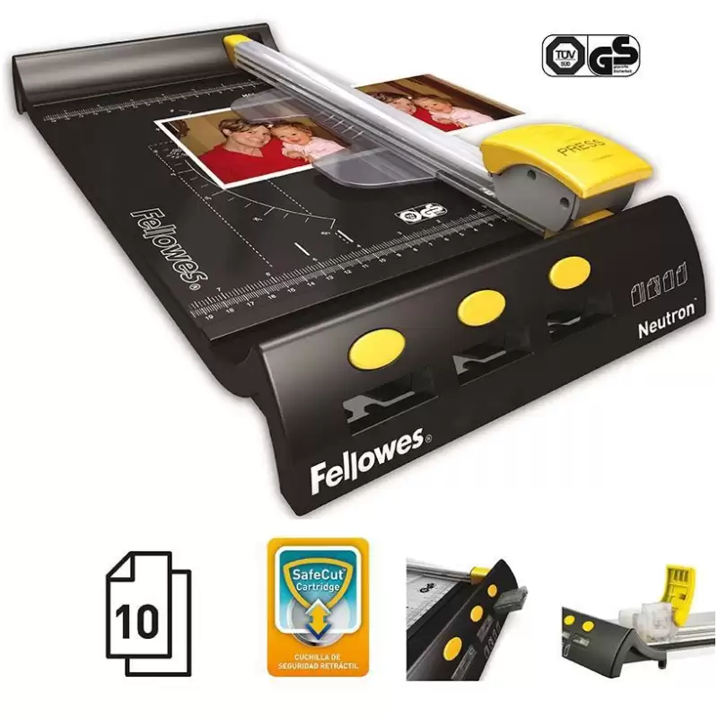(5410001) FELLOWES CIZALLA NEUTRON A4 10 HOJAS NEGRO
