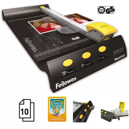 (5410001) FELLOWES CIZALLA NEUTRON A4 10 HOJAS NEGRO