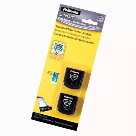 (5411401) FELLOWES CUCHILLAS CORTE RECTO PARA CIZALLA PACK 2 UD