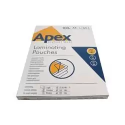 (6003201) FELLOWES FUNDAS DE PLASTIFICAR APEX 80 MICRAS A4 BRILLO PACK 100 UD