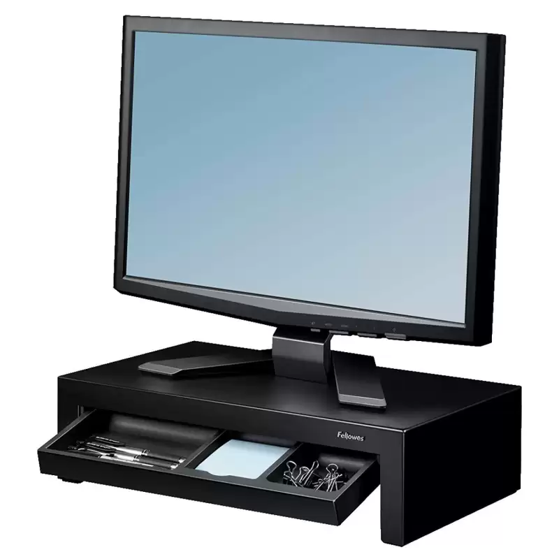 (8038101) FELLOWES SOPORTE PARA MONITOR DESIGNER SUITES REGULABLE EN ALTURA NEGRO