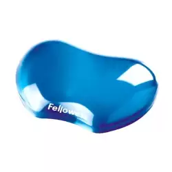 (91177-72) FELLOWES REPOSAMUÑECAS GEL FLEXIBLE CRYSTAL AZUL