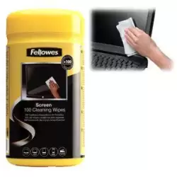 (9970330) FELLOWES DISPENSADOR 100 TOALLITAS PREHUMEDECIDAS LIMPIADORAS DE PANTALLA