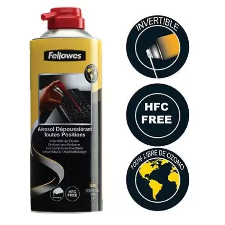 (9974804) FELLOWES SPRAY DE AIRE A PRESIÓN SIN HFC INVERTIBLE 200ML
