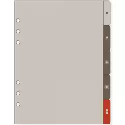 (1986352) FINOCAM SEPARADORES LATERALES PARA AGENDAS DE ANILLAS OPEN R1063 1000-155X215MM JUEGO 5 UD