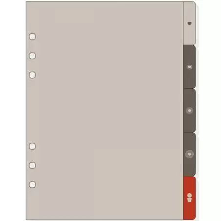 (1986352) FINOCAM SEPARADORES LATERALES PARA AGENDAS DE ANILLAS OPEN R1063 1000-155X215MM JUEGO 5 UD