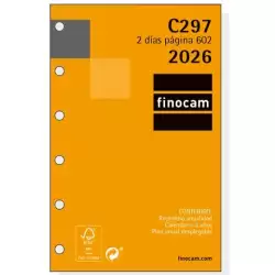 (201280026) FINOCAM RECAMBIO ANUAL AGENDA DE ANILLAS CLASSIC C297 602-73X114MM 2DP 2026