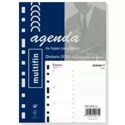 (411020026) FINOCAM RECAMBIO ANUAL AGENDA 11 ANILLAS MULTIFIN 3002-155X215MM 1DP 2026