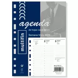 (411030026) FINOCAM RECAMBIO ANUAL AGENDA 11 ANILLAS MULTIFIN 3002-155X215MM SVV 2026