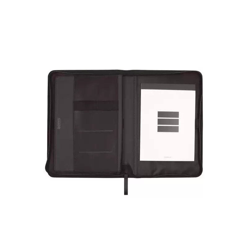 (5098301) FINOCAM PORTADOCUMENTOS CREMALLERA A5 NOPAL NEGRO