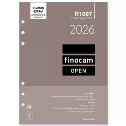 (711610026) FINOCAM RECAMBIO ANUAL AGENDA DE ANILLAS OPEN R1097 1000-155X215MM 2DP 2026
