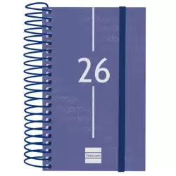 (741081026) FINOCAM AGENDA ESPIRAL YEAR E3-79X127MM 1DP TAPA PP AZUL 2026
