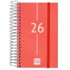 (741083026) FINOCAM AGENDA ESPIRAL YEAR E3-79X127MM 1DP TAPA PP ROJO 2026