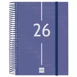 (741101026) FINOCAM AGENDA ESPIRAL YEAR E10-155X212MM 1DP TAPA PP AZUL 2026