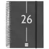 (741106026) FINOCAM AGENDA ESPIRAL YEAR E10-155X212MM 1DP TAPA PP NEGRO 2026