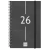 (741446026) FINOCAM AGENDA ESPIRAL YEAR E5-117X181MM SVH TAPA PP NEGRO 2026