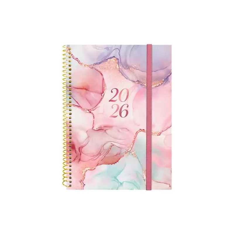 (742232626) FINOCAM AGENDA ESPIRAL DESIGN COLLECTION E10-155X212MM SVH TAPA PP GOLDY 2026