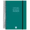 (742912026) FINOCAM AGENDA ESPIRAL OPAQUE E10-155X212MM 1DP TAPA PP VERDE 2026