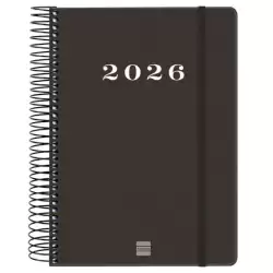 (743526026) FINOCAM AGENDA ESPIRAL MY E10-155X212MM 1DP TAPA DURA NEGRO 2026