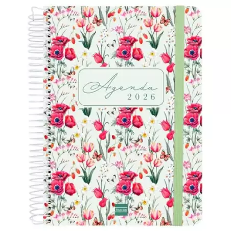 (750000126) FINOCAM AGENDA ESPIRAL CLOE E10-155X212MM 1DP TAPA DURA VERDE 2026