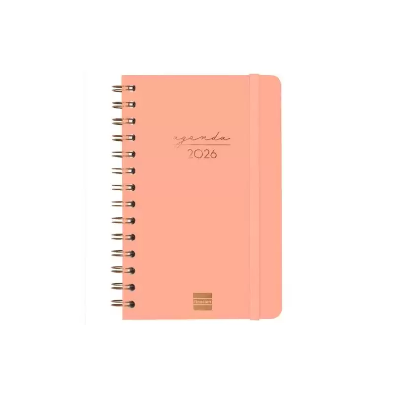 (762000526) FINOCAM AGENDA ESPIRAL ALMA E5-117X181MM SVH TAPA DURA CORAL 2026