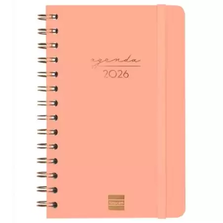 (762000526) FINOCAM AGENDA ESPIRAL ALMA E5-117X181MM SVH TAPA DURA CORAL 2026