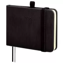 (881706026) FINOCAM AGENDA MÍNIMAL TEXTURA M0-104X73MM SVV TAPA DURA NEGRO 2026