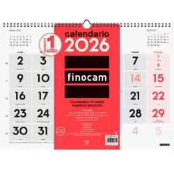 (780010026) FINOCAM CALENDARIO DE PARED NÚMEROS GRANDES L-430X310MM MV NEUTRO 2026
